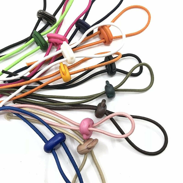 5mm Hole Stopper Cord Lock Bean Toggle Clip Apparel Shoelace Cord Lanyard