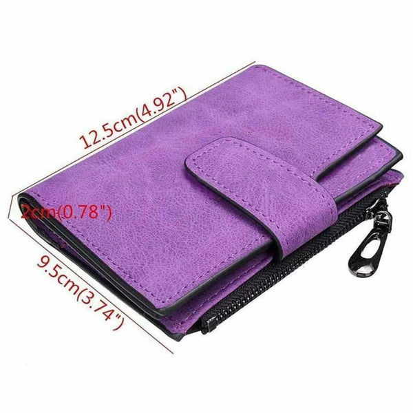 Wallet Short Small Coin Purse Ladies Folding Card Holder PU Leather for Women AU