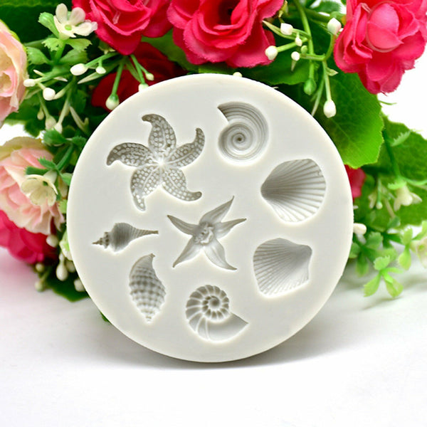 Sea Beach Nautical Animals Mermaid Silicone Fondant & Chocolate Mould Mold
