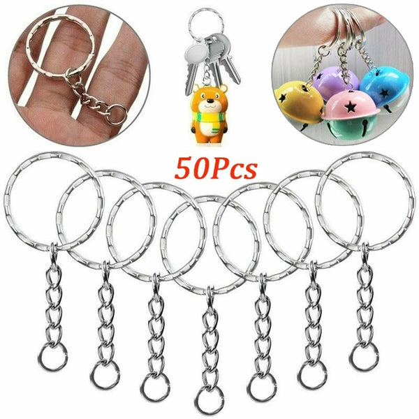 10x Heat Shrink Paper Film Sheets + 100x Keyring Chain for DIY Pendants Making - Lets Party