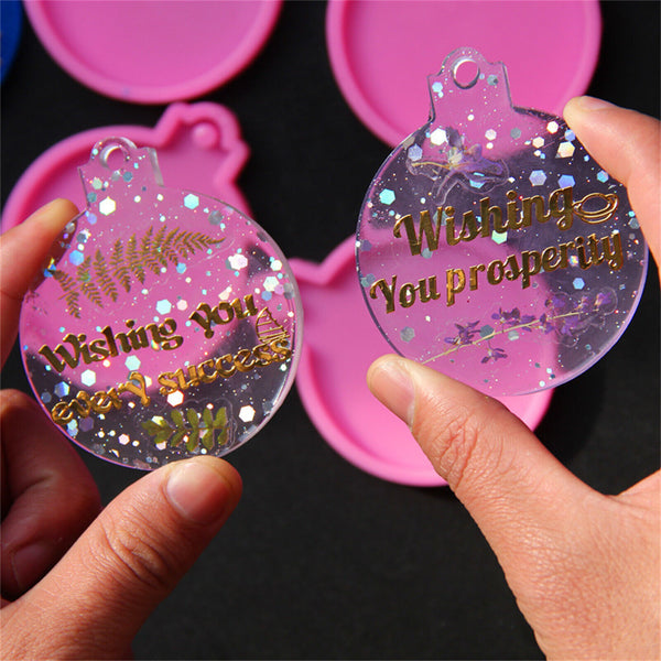 Christmas Bauble Silicone Mould Resin Mold Plain Round Circle DIY Crafts