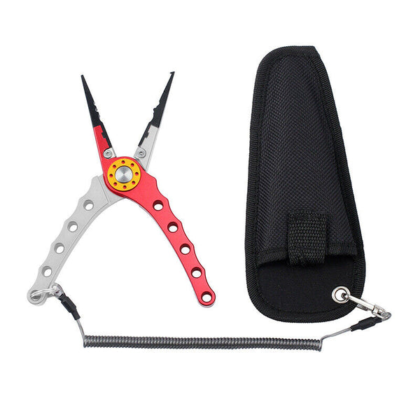 Aluminium Fishing Pliers Hook Removal Line Cutting Mono Braid Fish Grip AU Stock