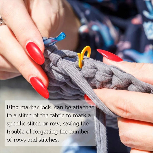 20-80PCS SMALL SIZE ONLY KNITTING CROCHET ROW STITCH MARKERS HOLDERS CONTAINER