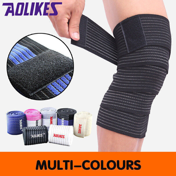 Sports Gym Bandage Wrap Compression Strap Wrist Knee Leg Ankle Elbow Band 180CM