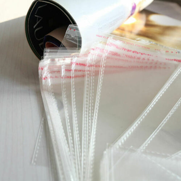 100/200PCS CD DVD Clear Plastic Sleeves + Sleeve Flap Hold 1 Disc Storage New AU