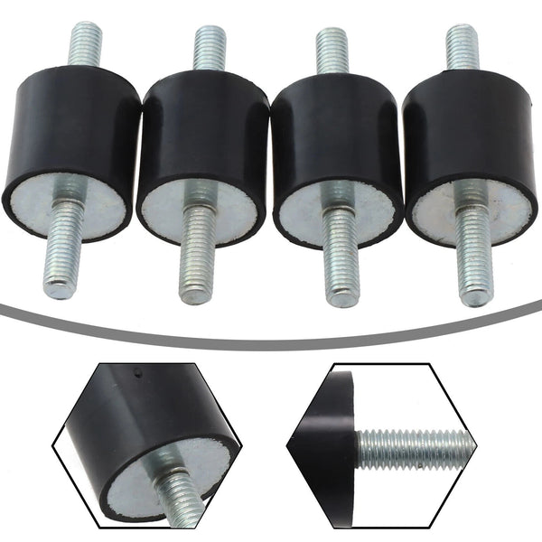 4PCS M10 30*40mm Rubber Shock Absorber Anti Vibration Isolator Mounts Car Bobbin