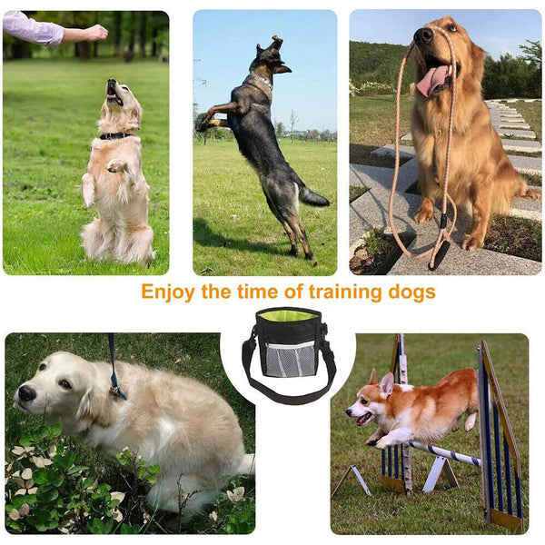 Dog Treat Training Pouch Pet Training Bag Large Capacity Puppy Snack Waist Bags