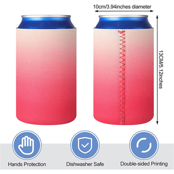 UP 32PCS Slim Can Cooler Sleeves Beer Can Coffee Cup Sleeve Reusable Cup Cover