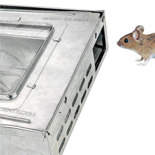 Multi Live Catch Mouse Rat Humane Safe Self Catching Metal Mice Trap Reusable AU