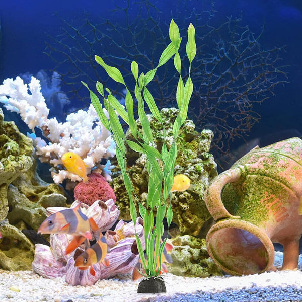 10X Artificial Fake Plastic Water Grass Plants Fish Tank Decor Aquarium Ornament