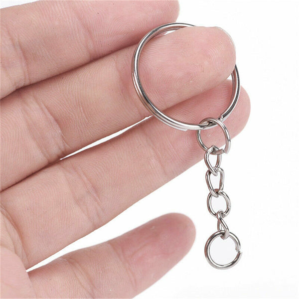 10x Heat Shrink Paper Film Sheets + 100x Keyring Chain for DIY Pendants Making - Lets Party