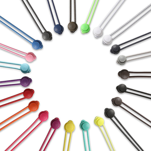 No Tie Shoe Laces Elastic Lock Lace System Lock Sports Shoelaces Runners Trainer - Lets Party