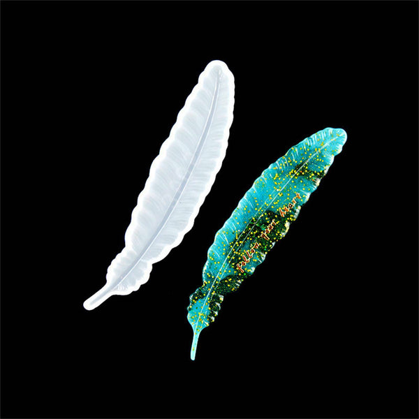 Silicone Feather Bookmark Resin Epoxy Mold Pendant Making Casting Mould Craft AU