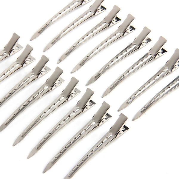 24PCS Duck Bill Clip Hairs Styling Sectioning Clamp Anti Slip Home Hairdressing