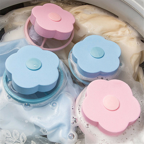 4X Washing Machine Filter Bag Floating Lint Hair Catcher Mesh Pouch Laundry Tool