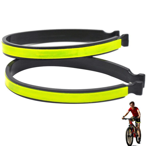 NEW Pair Clips Silverline Trouser Cycling Bicycle Bike Reflective