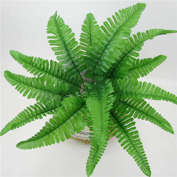 1/5/10 Bunch 43cm Artificial Persian Leaves Fern Grass Green Plant Garden Decor
