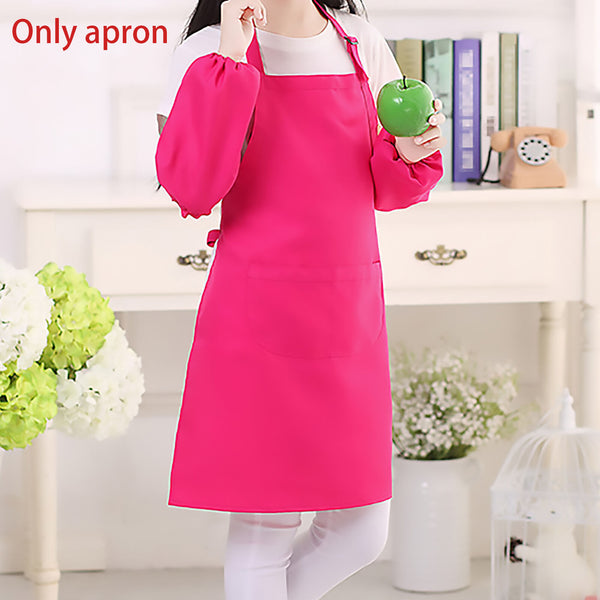 5 Colours Craft Adjustable Pocket Kids Apron Smock Kitchen Polyester material AU