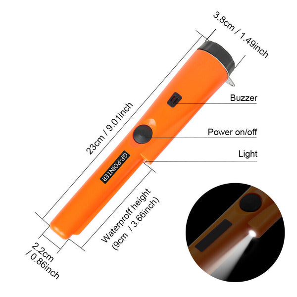 Handheld Waterproof Metal Detector Automatic Pinpointer Treasure Hunter AU