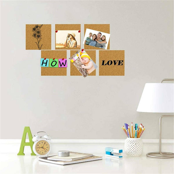 80 PCS Adhesive Self-adhesive Cork Backing Sheets for DIY Crafts Coasters Tiles