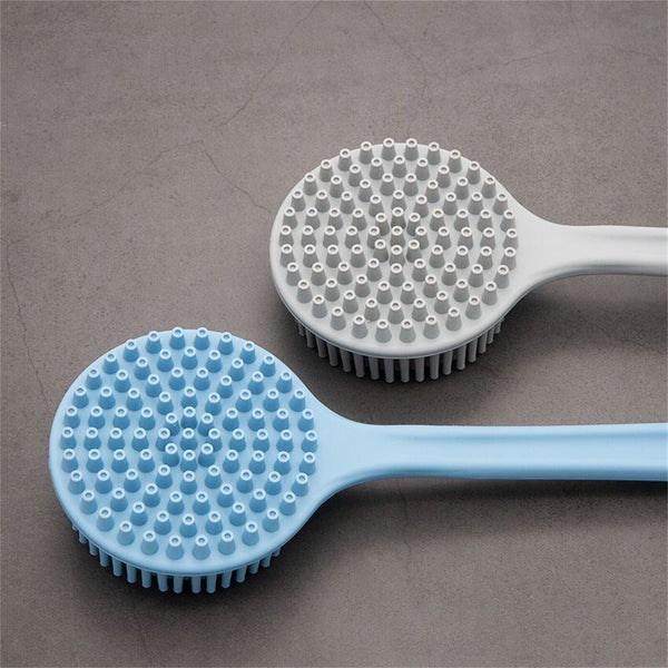 Back Scrubber Scrub Long Handle Shower Body Bath Brush Silicone Massage Brush AU