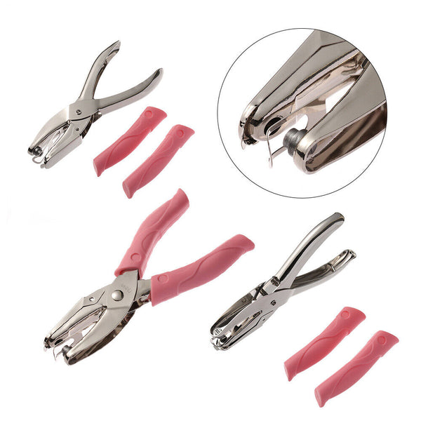 Manual Puncher Paper Hand Hole Punch Cutter Circle Heart Star Soft Grip