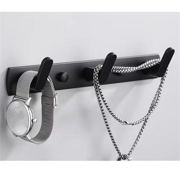 Hooks Key Coat Clothes Door Holder Rack Hook Aluminum Wall-Mounted Hanger