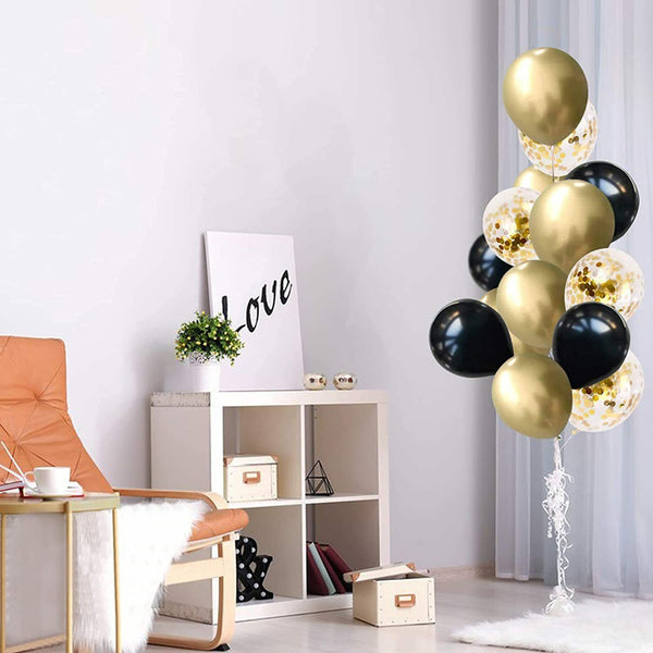 120PCS Black Gold Arch Balloon Set Party Supplies Garland Decoration