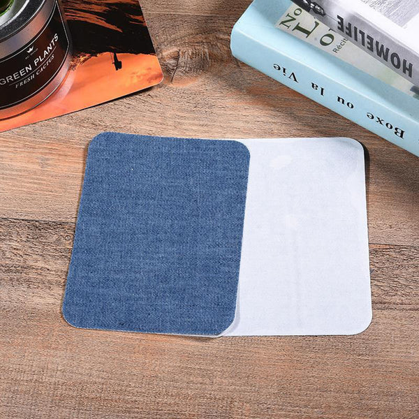 24Pcs 12.5x9.5CM Assorted Iron On Denim Fabric Mending Patches Repair Kits DIY