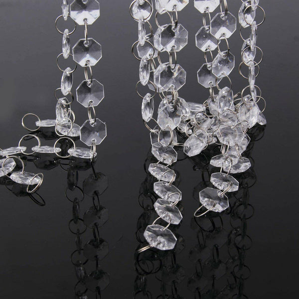 1M Acrylic Crystal Bead Chandelier Curtain Wedding Hanging Drop Wedding Decor AU