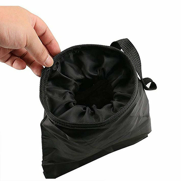 Car Travel Trash Can Bin Rubbish Garbage Hang Storage Bag Hanger Back Seat