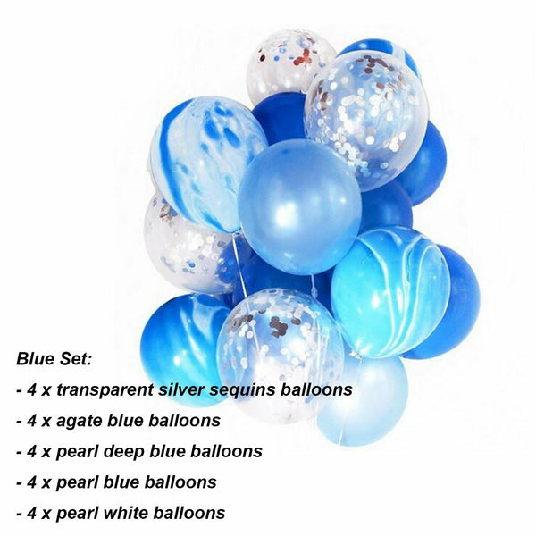 10-24pcs Balloon Set Foil Balloons Latex Confetti Balloon Party Birthday Wedding