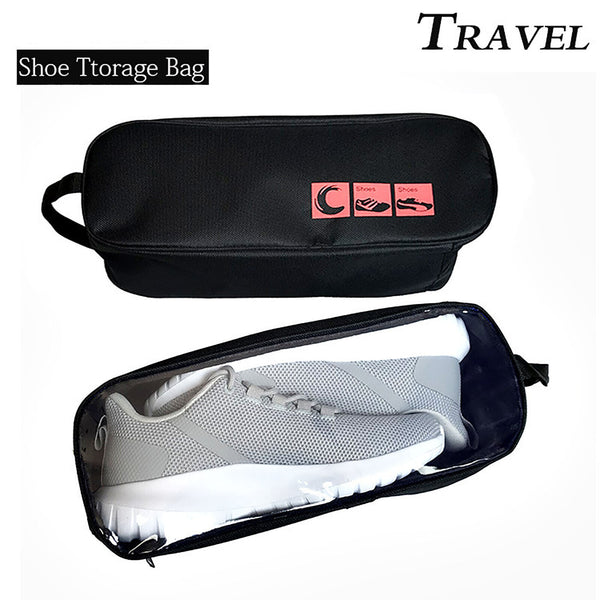 Waterproof Portable Shoe Bags Case Travel Sports Storage Tote View Window
