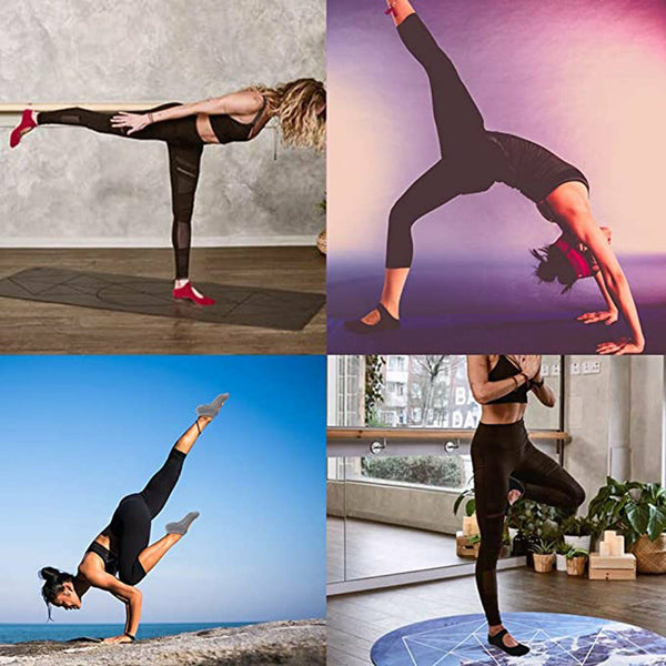 Yoga Socks Non Slip Pilates Massage Ballet Socks with Grip Exercise Cotton Gym