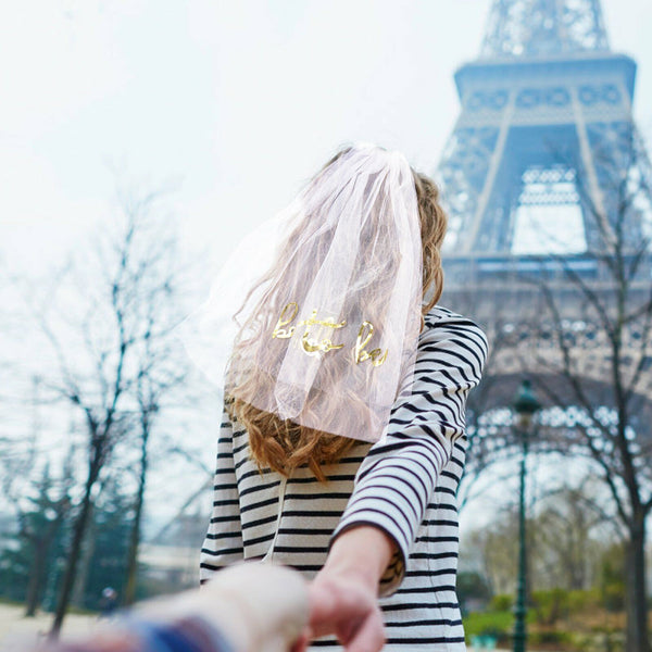 Bride To Be Veil Two-tier Hens Night Bachelorette Party Bridal Gloves Rose Gold