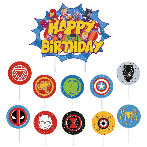 Avengers Party Supplies Set – Kids Superhero Birthday Decorations Kit