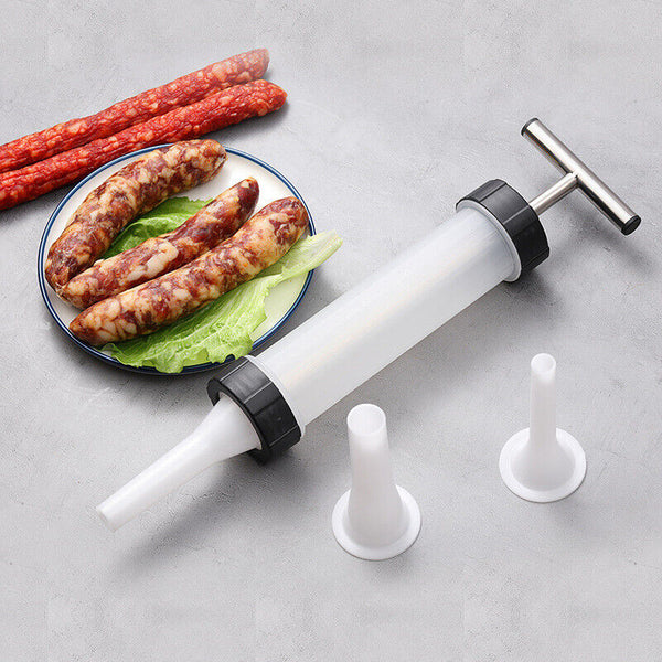 Sausage Machine Meat Filler Stuffer Salami Maker Funnel Hand Operated AU SELLER