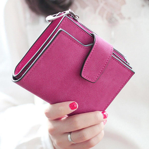 Wallet Short Small Coin Purse Ladies Folding Card Holder PU Leather for Women AU