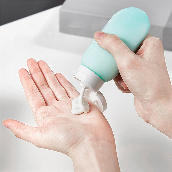 6PCS Travel Bottles Tube Squeeze Shampoo Shower Empty Lotion Sub-bottling AU