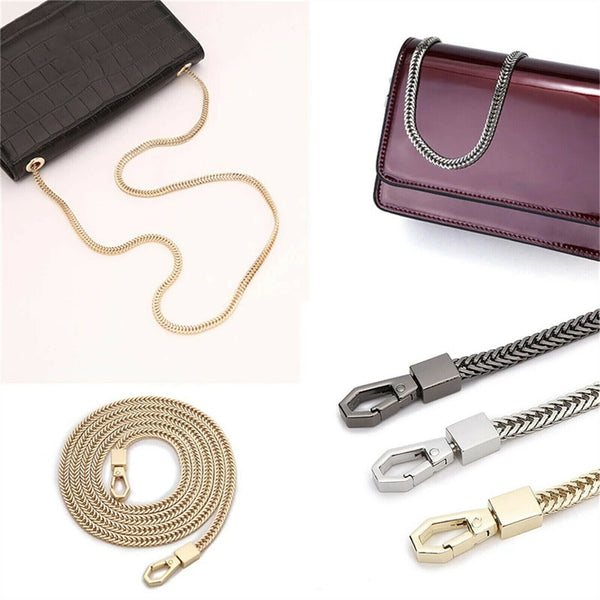 1.2M Metal Handbag Shoulder Bag Purse Chain Smooth Replacement Crossbody Strap