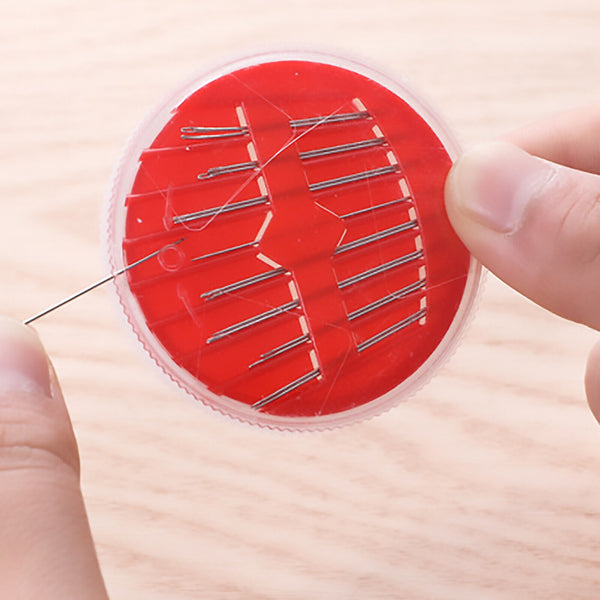 Portable Sewing Kit Home Travel Sewing Thread Needles Pins Measure Set With Case