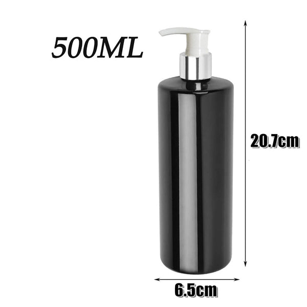 500mL Empty Lotion Pump Bottles Shampoo Soap Dispenser Refillable Bathroom
