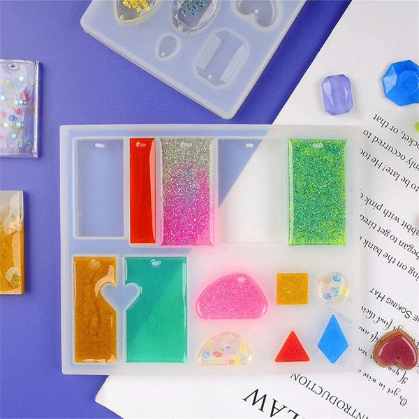 213 Silicone Resin Moulds Mold Jewelry Earring Pendant Casting Craft DIY Kit Set