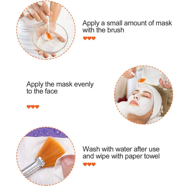 UP 20PCS Fan Brushes Facial Brushes Soft Makeup Brush Cosmetic Applicator Tools - Lets Party