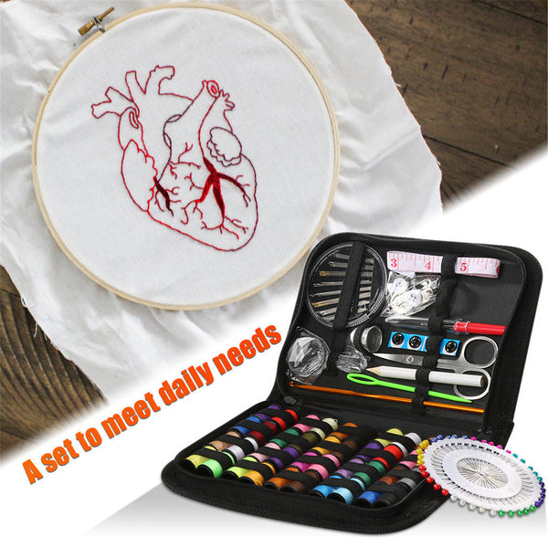 128pcs Portable Sewing Kit Home Travel Emergency Professional Sewing Set NEW