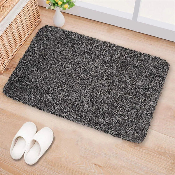 Two Super Absorbent Magic Doormat Pet Mat Step Clean Non Slip Dirt Mud Trapper