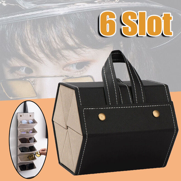 6Slot Multi-slot Eyeglasses Holder Storage Box Glasses Organizer Sunglasses Case