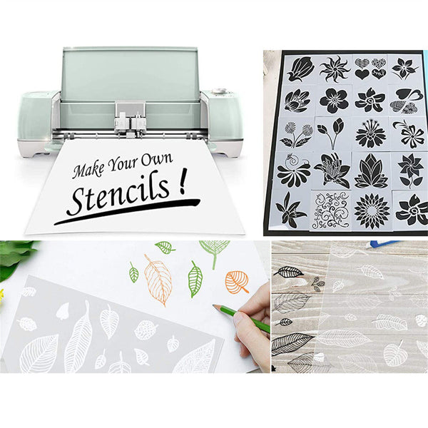 24PCS Mylar Stencil Film Sheet 127 micron 5 mil Blank A4 Craft Stencils Template