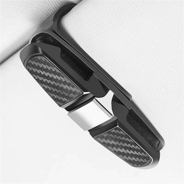 4pcs Car Glasses Holder Clip Case Sunglasses Eyeglasses Ticket Card Clip Holder