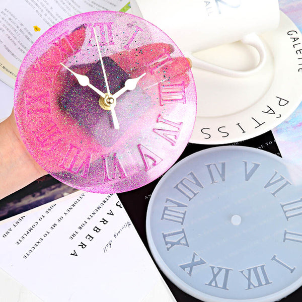 Clear Silicone Mold Making jewelry Clocks Expoxy Resin Mould Casting Craft Tool
